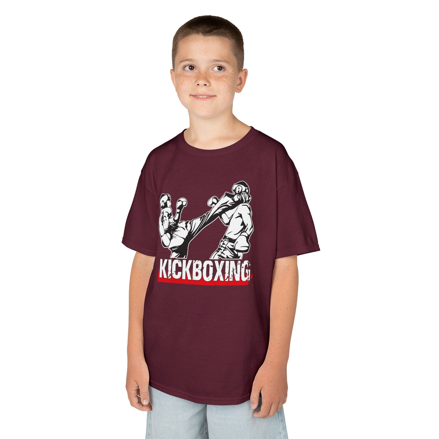 Kids Kickboxing Cotton T-Shirt OnlyBro KB8
