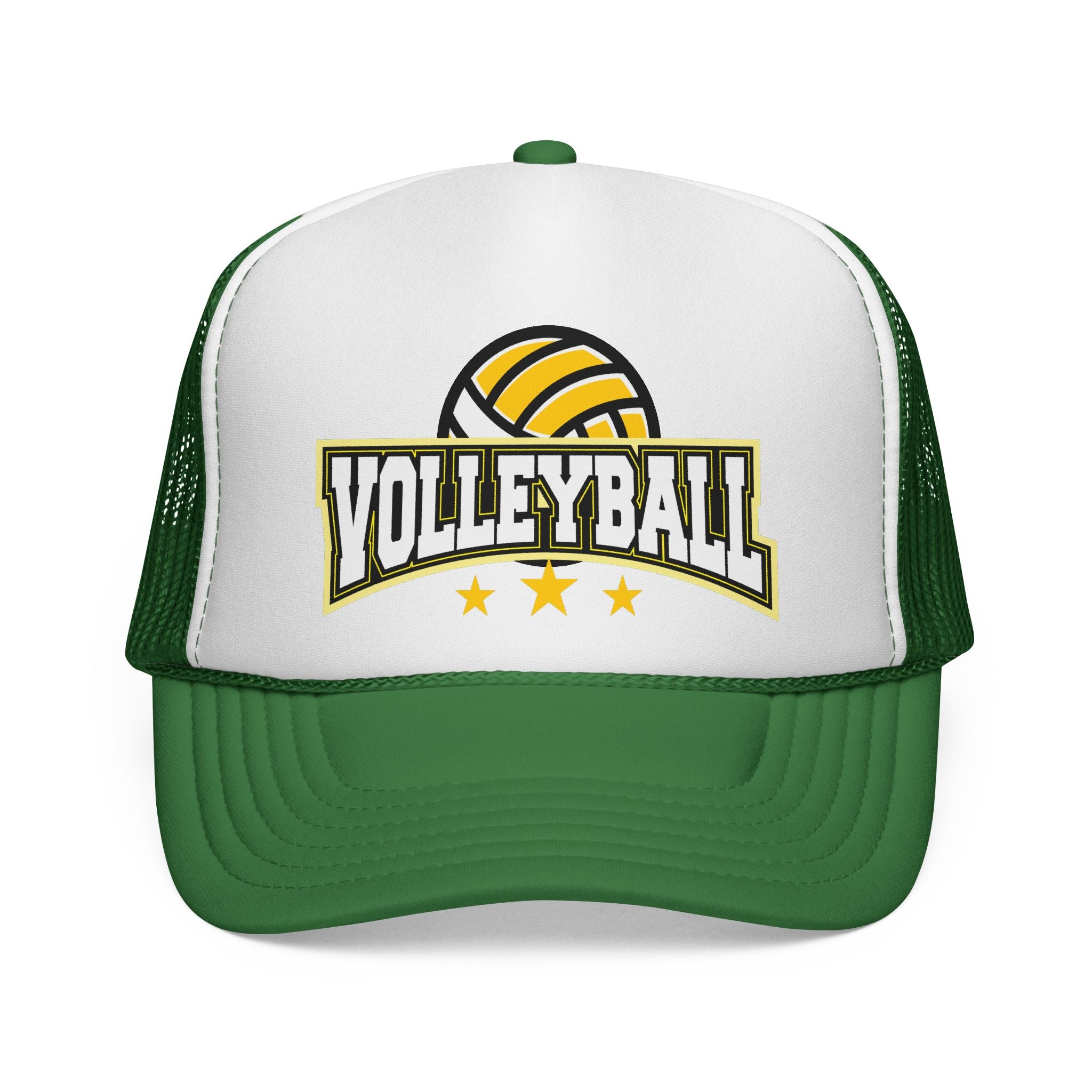 Volleyball Trucker Cap — Vintage Team Logo Mesh Hat
