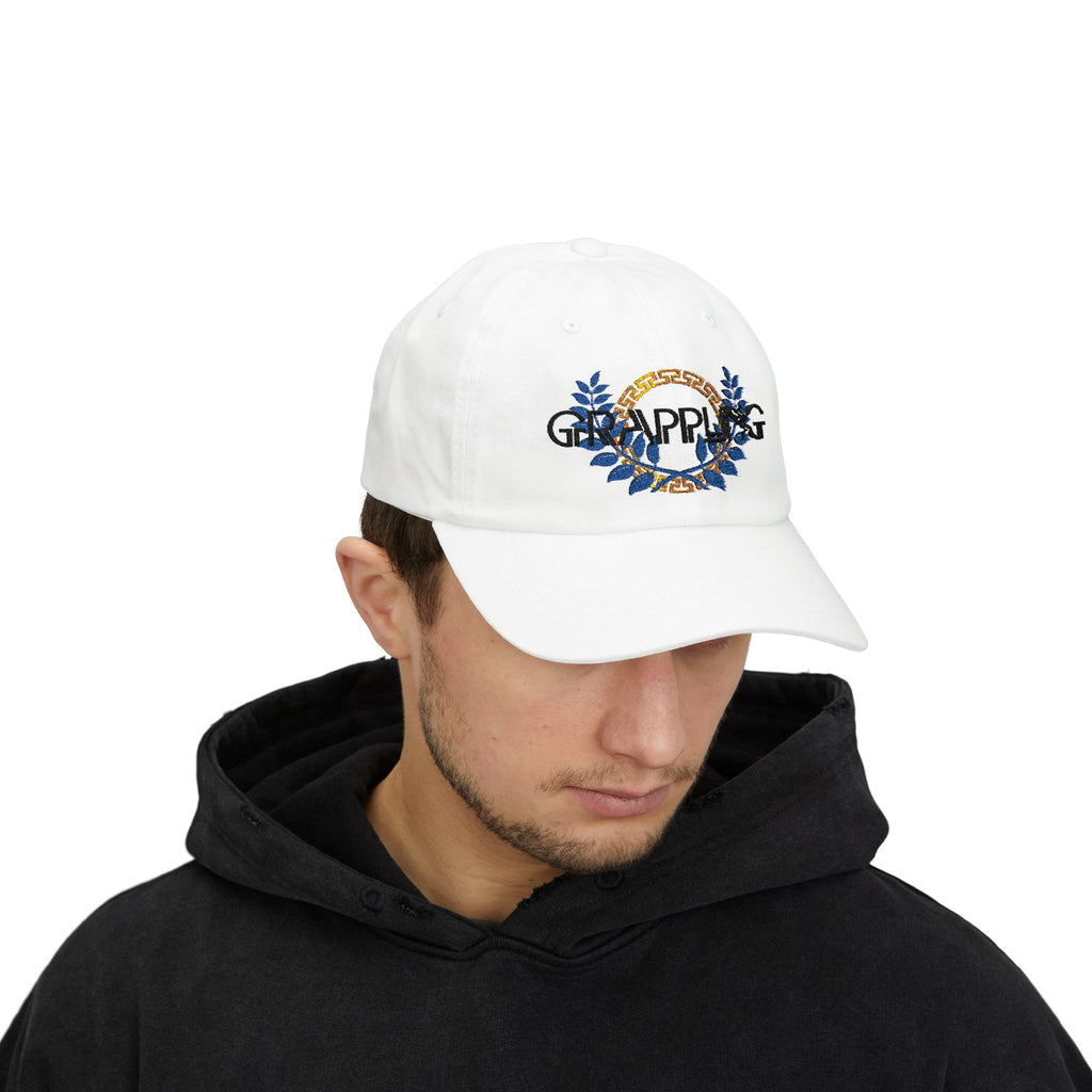 Czapka Grappling Classic Dad Cap – stylowa biała czapka z kwiatowym wzorem