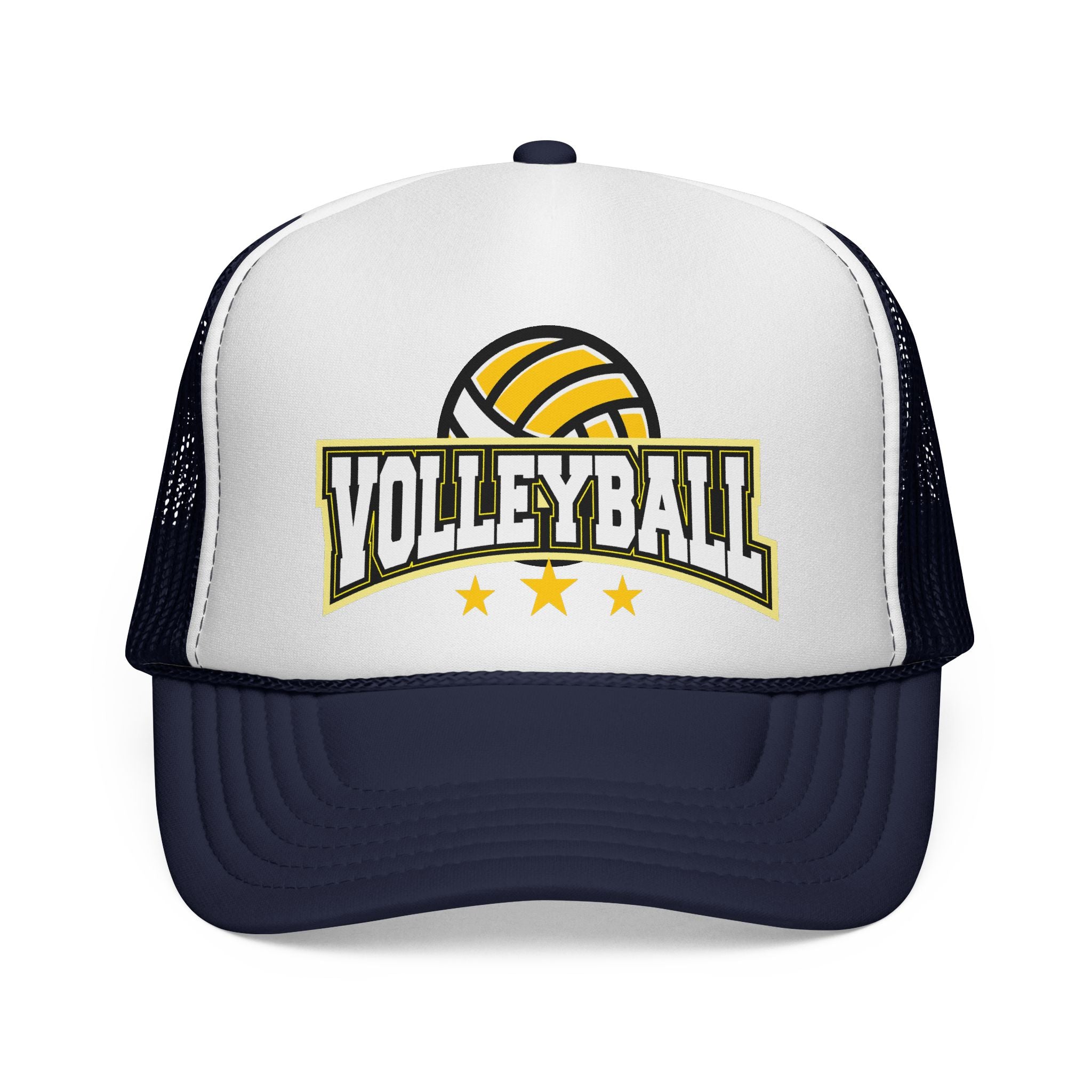 Volleyball Trucker Cap — Vintage Team Logo Mesh Hat