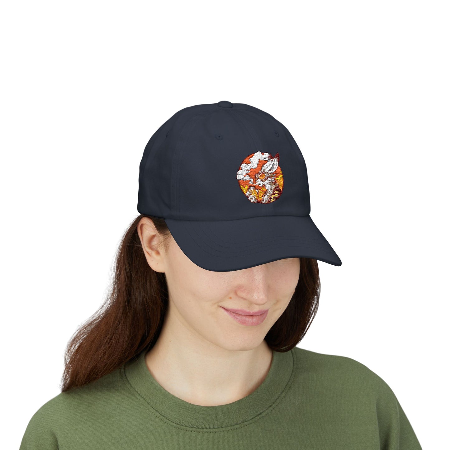 Classic Dad Cap - Sunset Embroidered Hat Bunny1