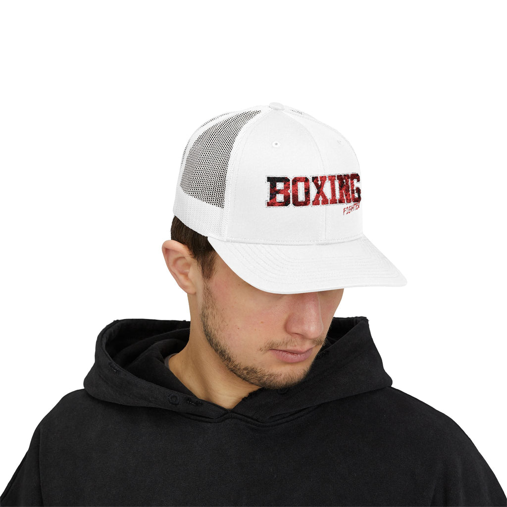 Czapka typu snapback trucker z motywem boksera - BX14 