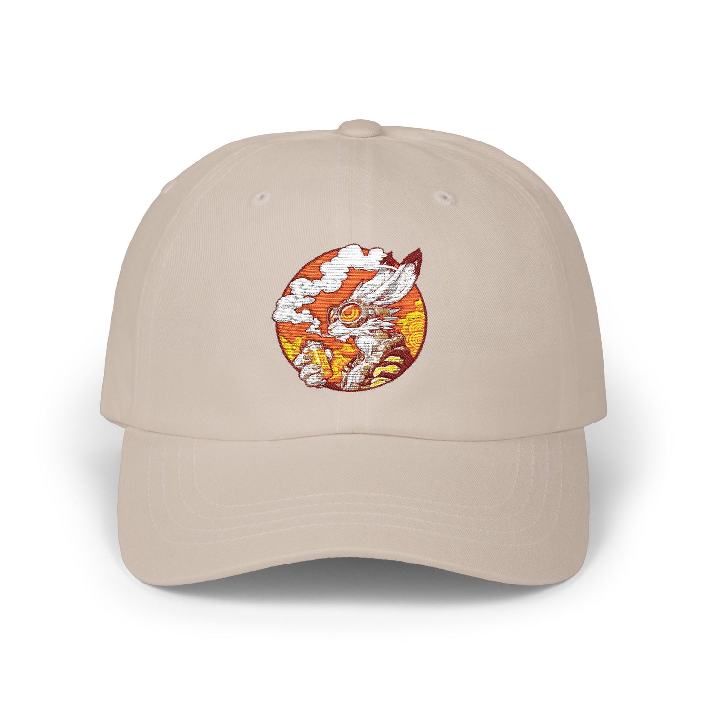 Classic Dad Cap - Sunset Embroidered Hat Bunny1