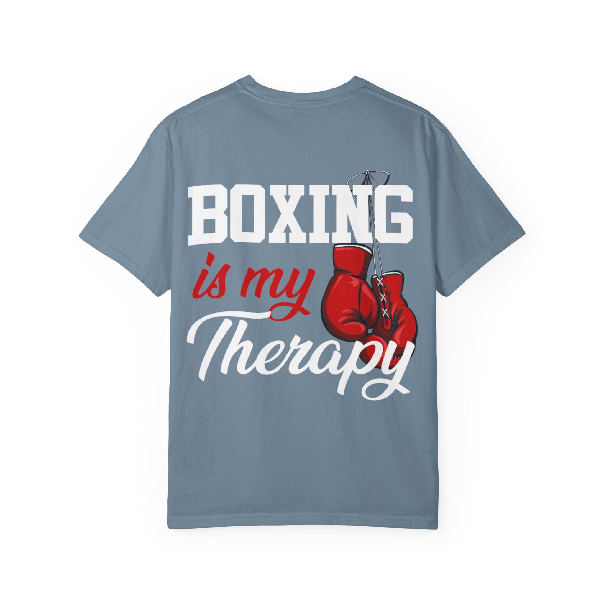 Koszulka unisex z nadrukiem "Boxing bx2 Therapy" barwiona na odzieży