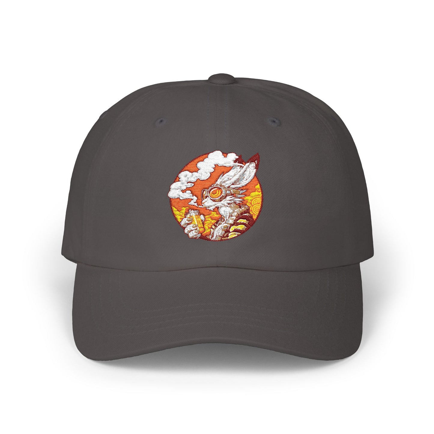 Classic Dad Cap - Sunset Embroidered Hat Bunny1