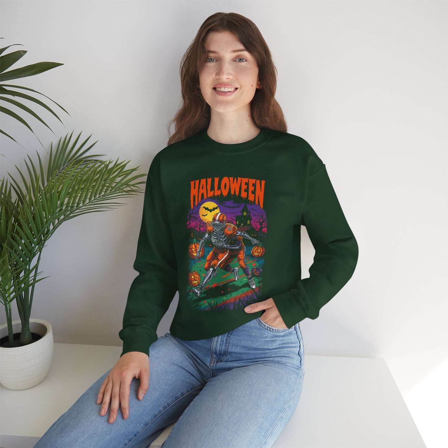 Halloween Graphic Crewneck Sweatshirt H22