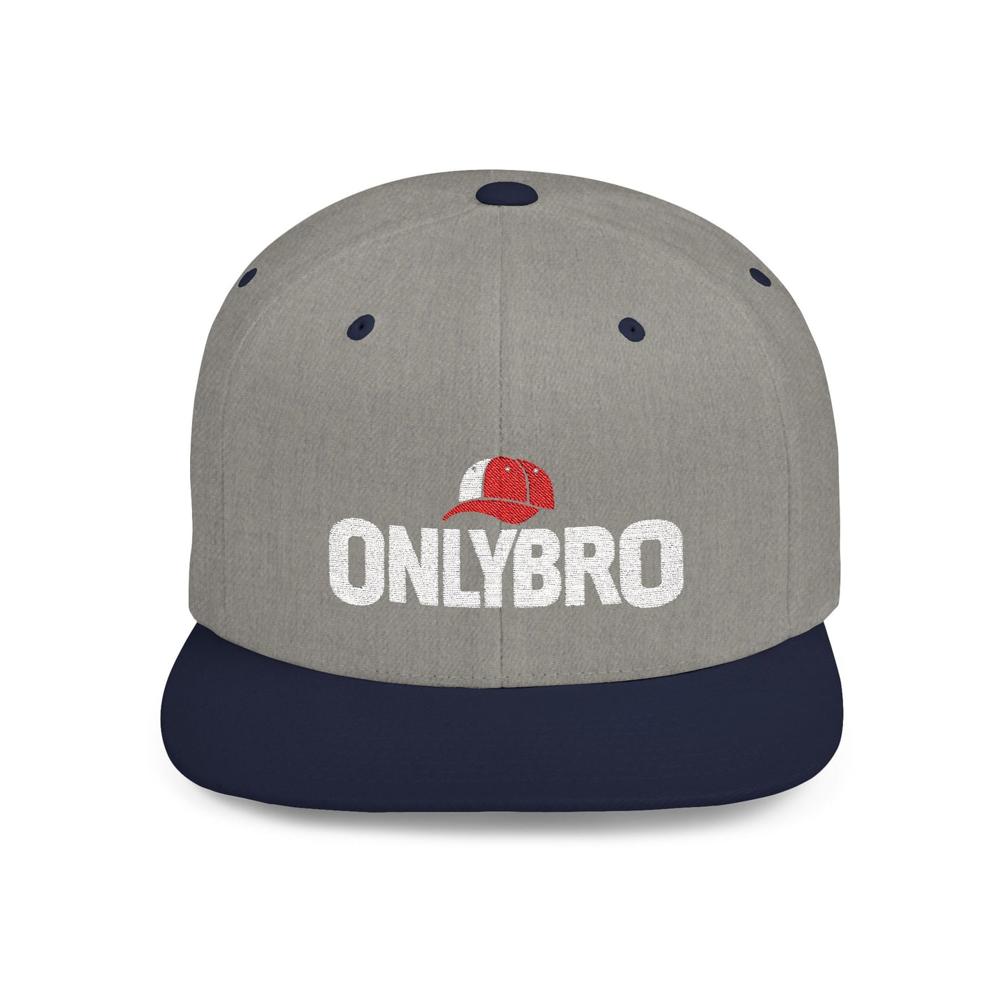 ONLYBRO Flat Bill Snapback Hat - Bold Style for Casual Outings