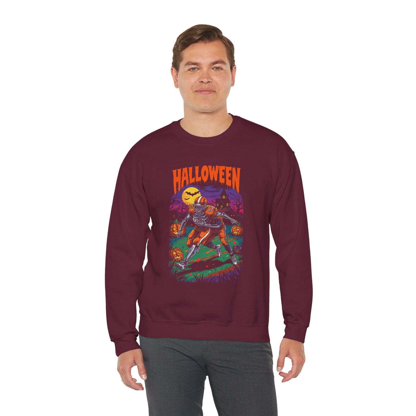 Halloween Graphic Crewneck Sweatshirt H22