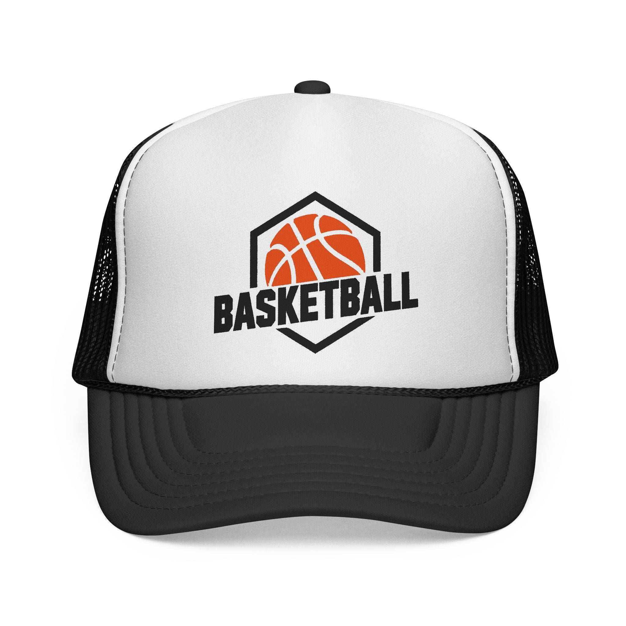 Czapka z daszkiem typu trucker do koszykówki — siateczkowa czapka z logo Retro Court