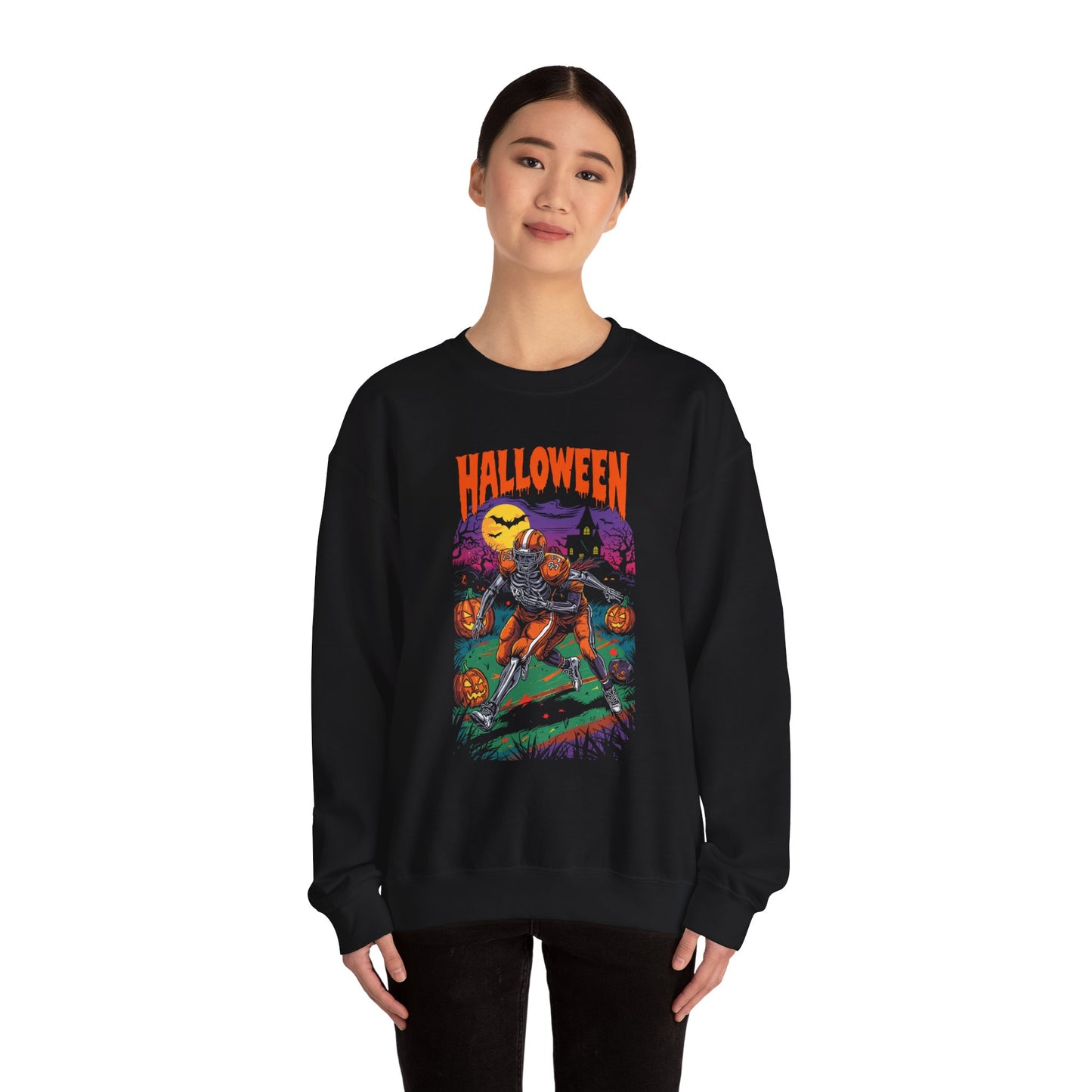 Halloween Graphic Crewneck Sweatshirt H22