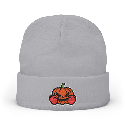 Pumpkin Embroidered Knit Beanie H29