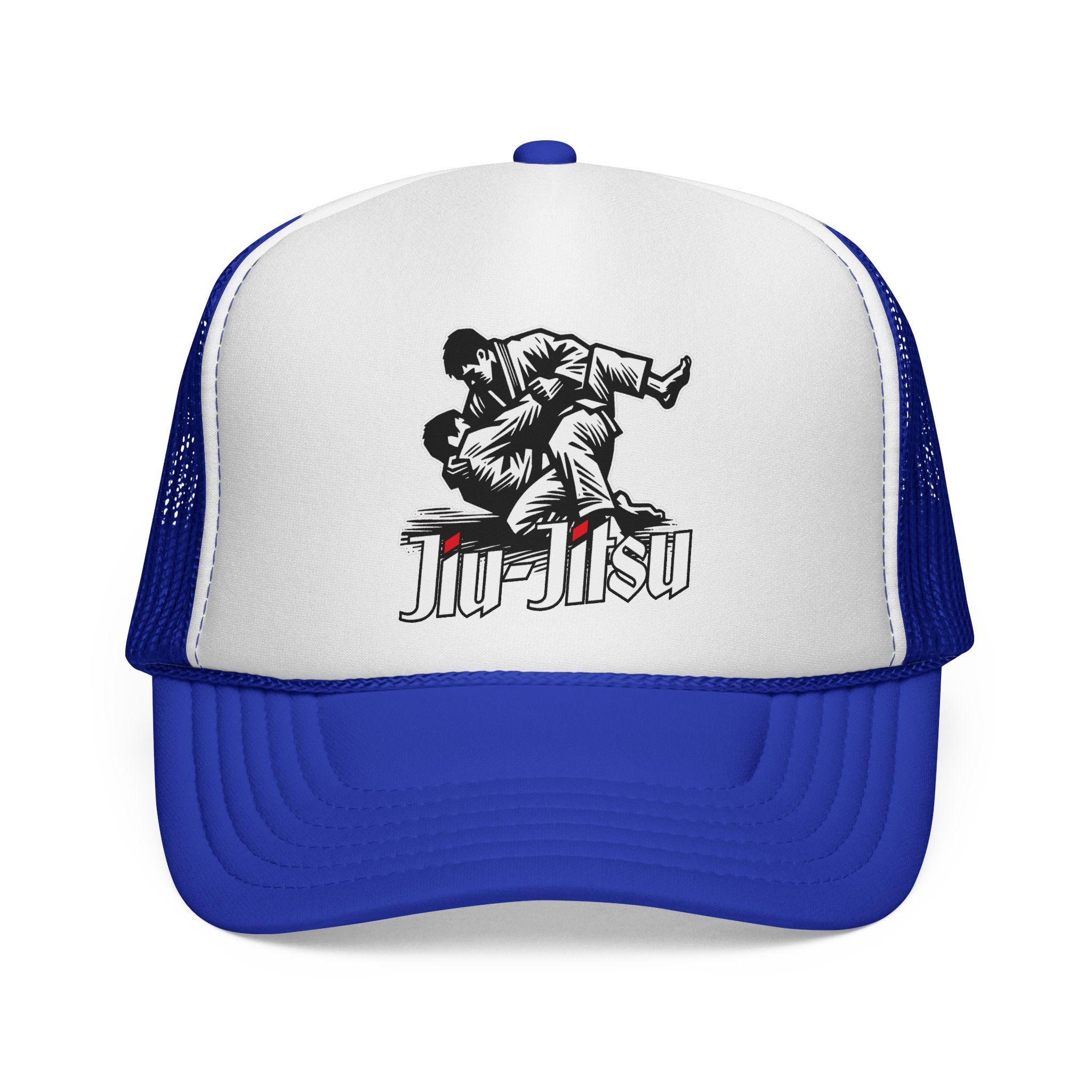Czapka typu trucker Jiu-Jitsu — wzór vintage grappling