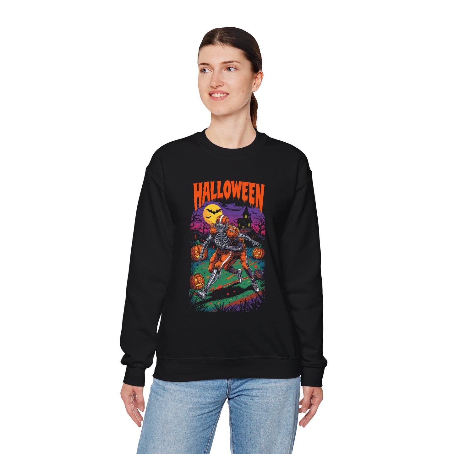 Halloween Graphic Crewneck Sweatshirt H22