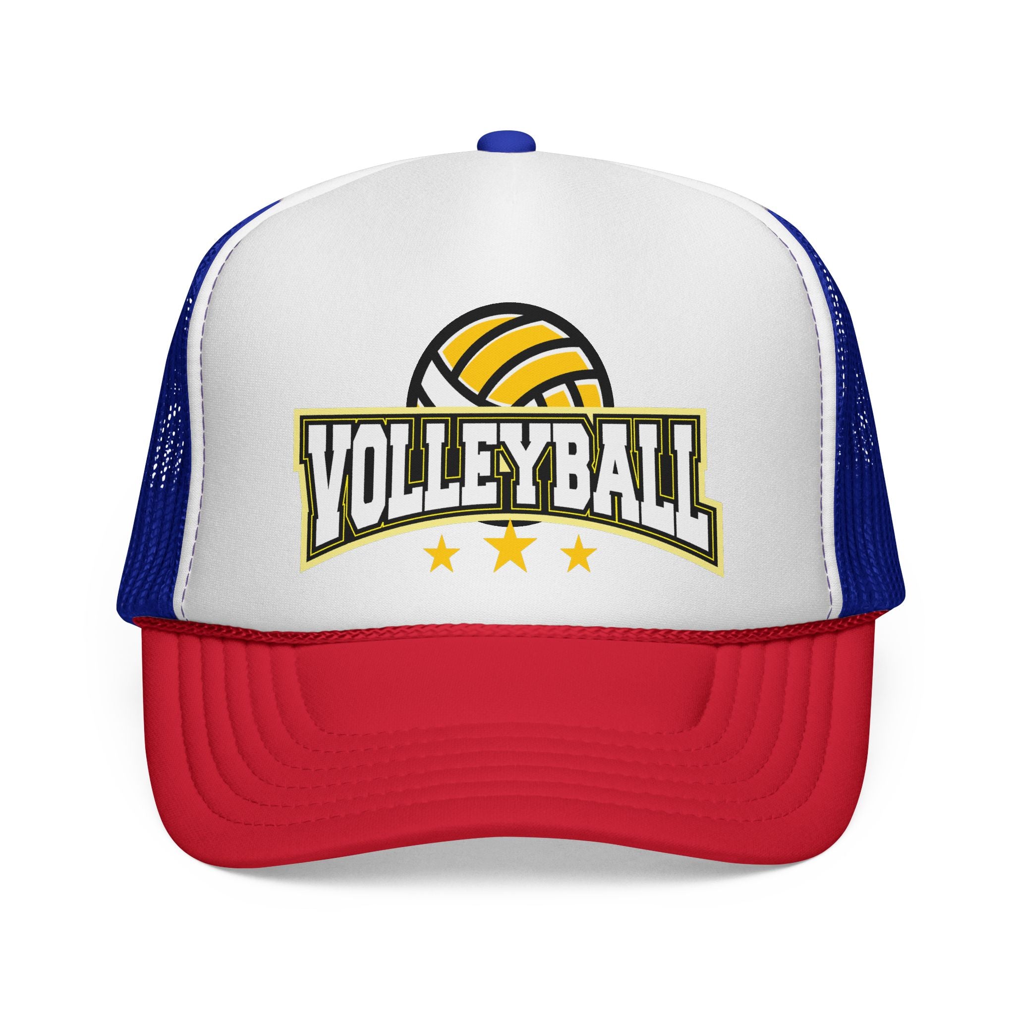 Volleyball Trucker Cap — Vintage Team Logo Mesh Hat