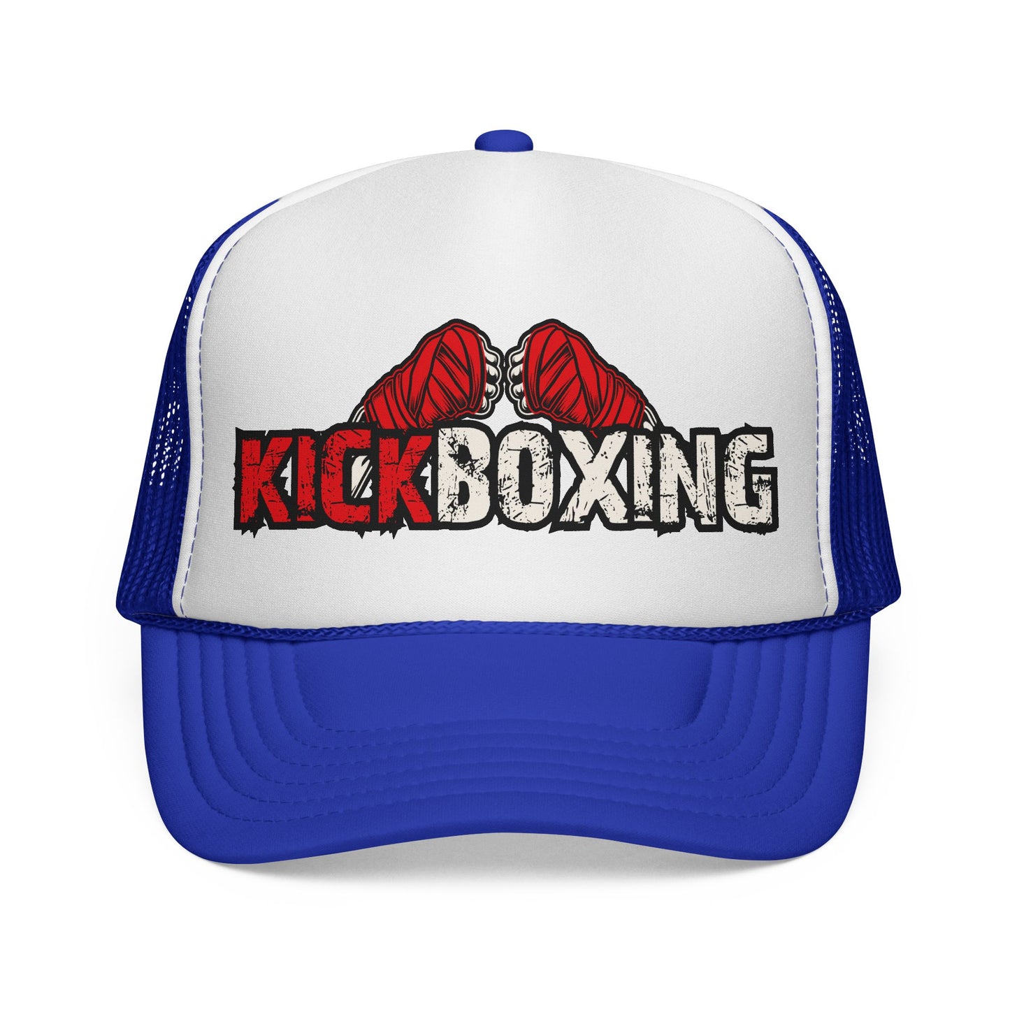 Czapka typu trucker do kickboxingu — czapka z logo retro Gloves dla zawodników i entuzjastów siłowni