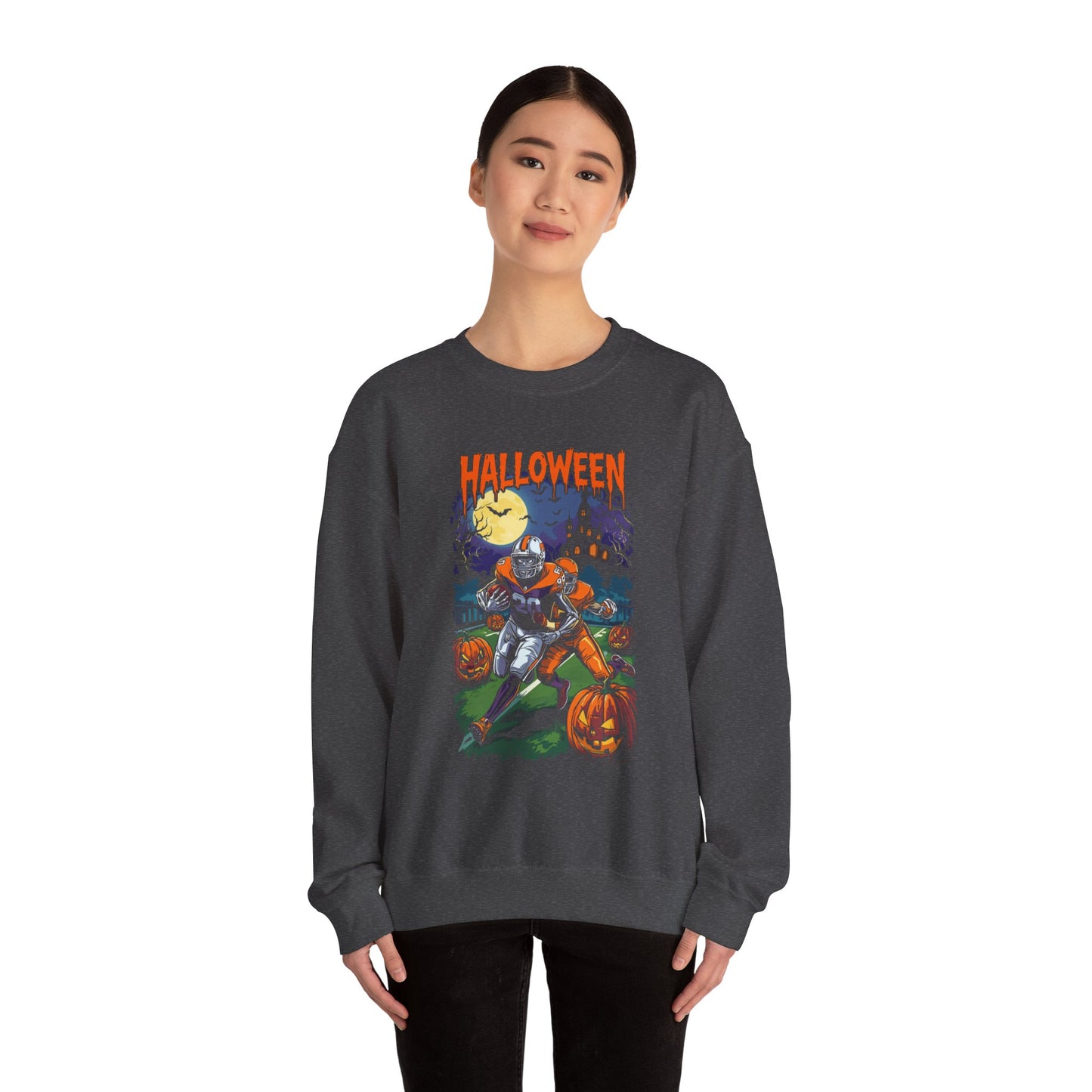 Halloween-Themed Unisex Crewneck Sweatshirt H19