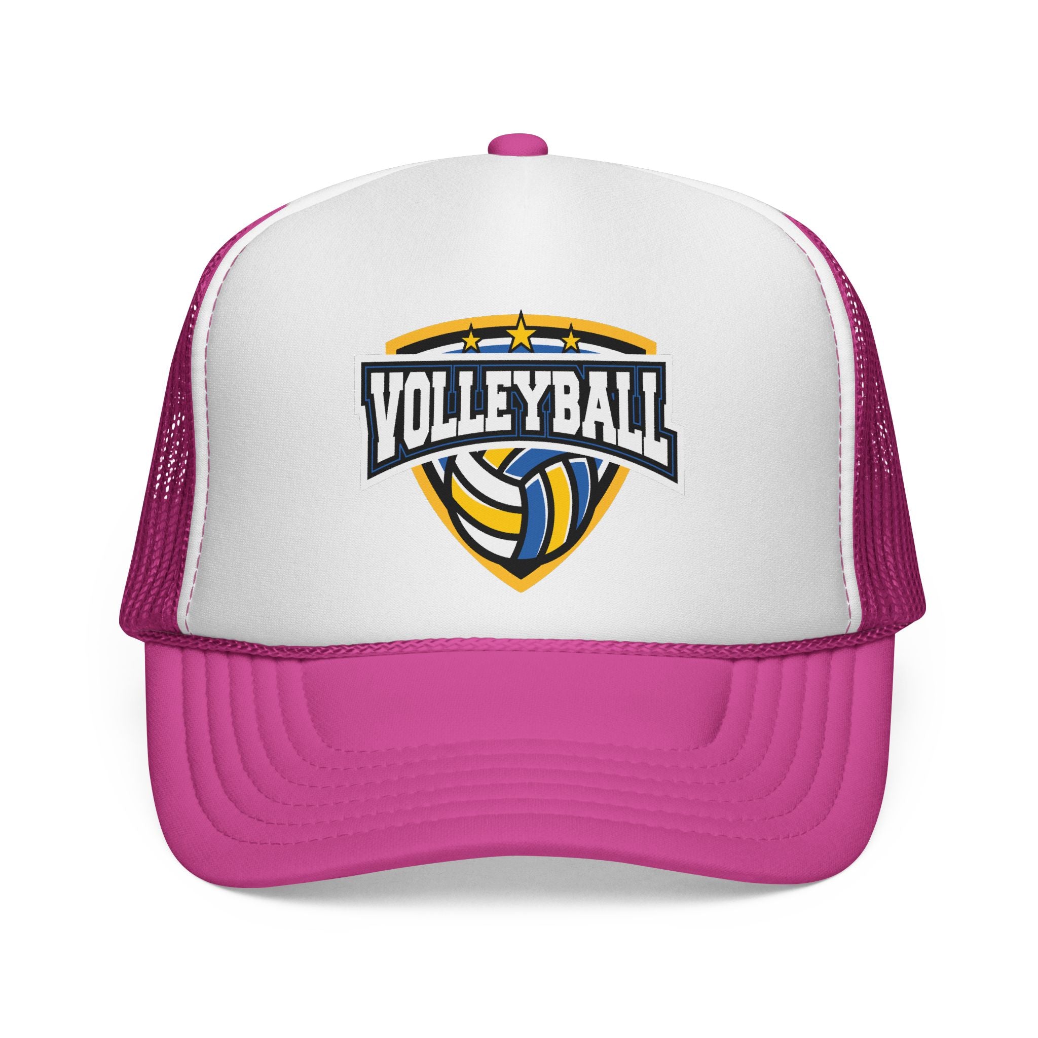 Czapka typu trucker Volleyball 2 — haftowana czapka z logo siatkówki dla graczy i kibiców