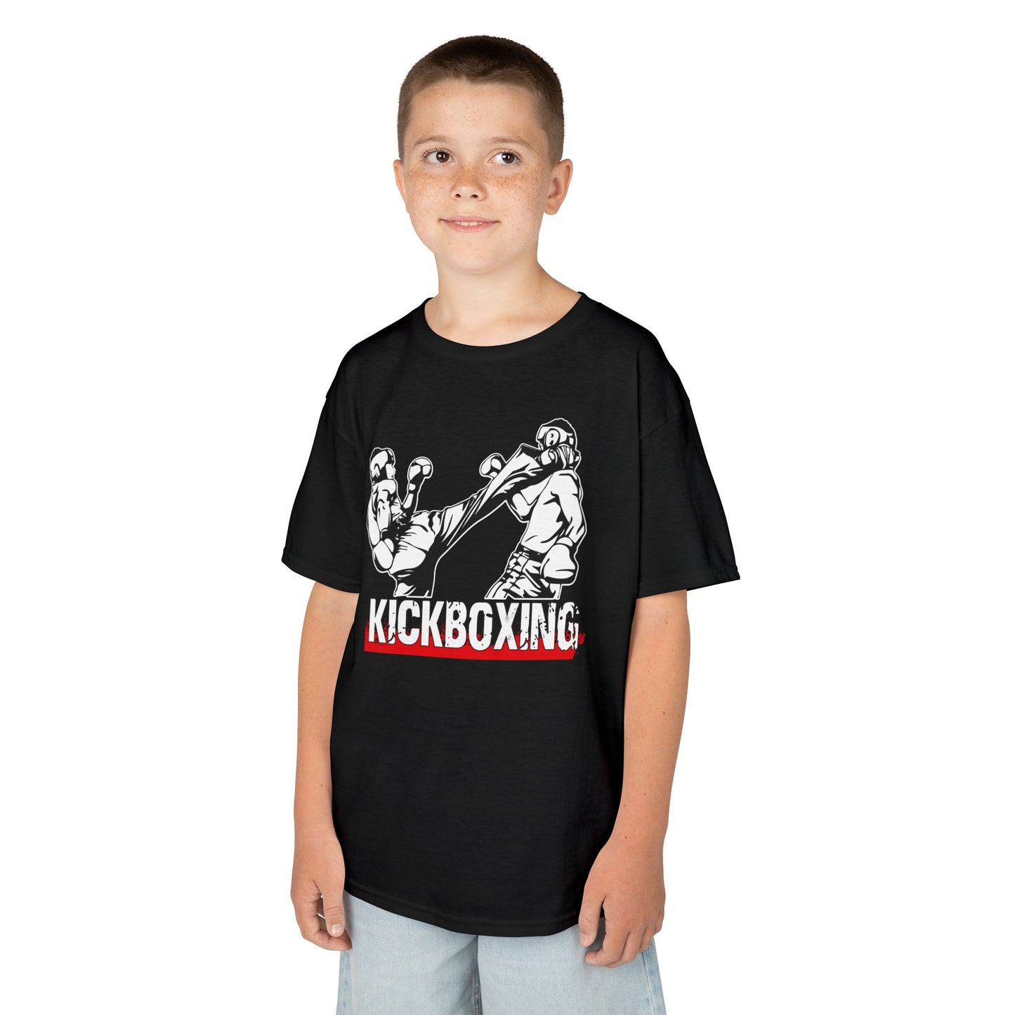 Kids Kickboxing Cotton T-Shirt OnlyBro KB8