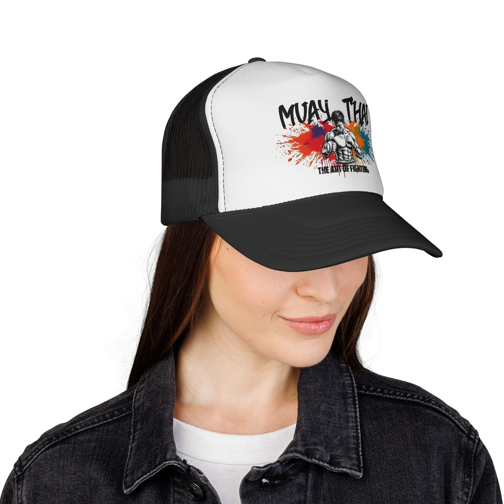 Czapka Muay Thai Trucker – Color Splash Fighter Mesh Hat