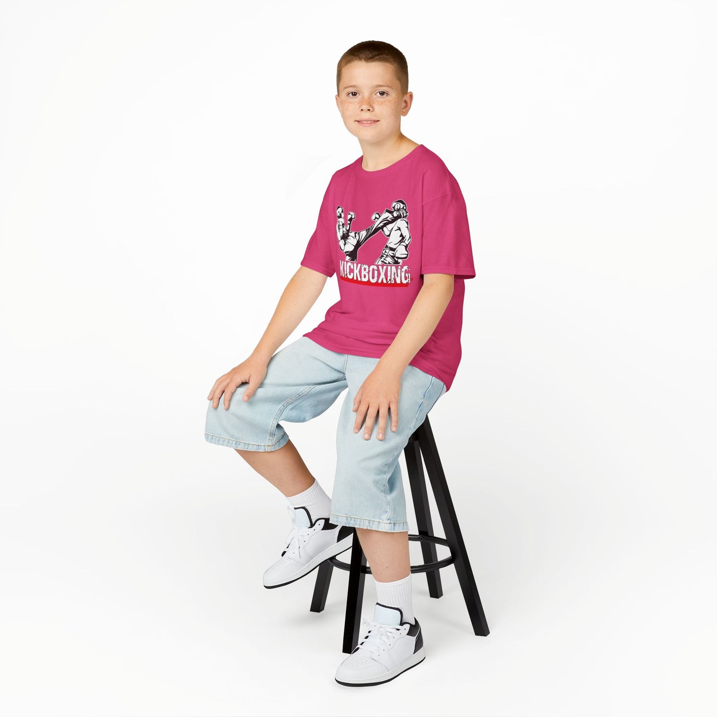Kids Kickboxing Cotton T-Shirt OnlyBro KB8