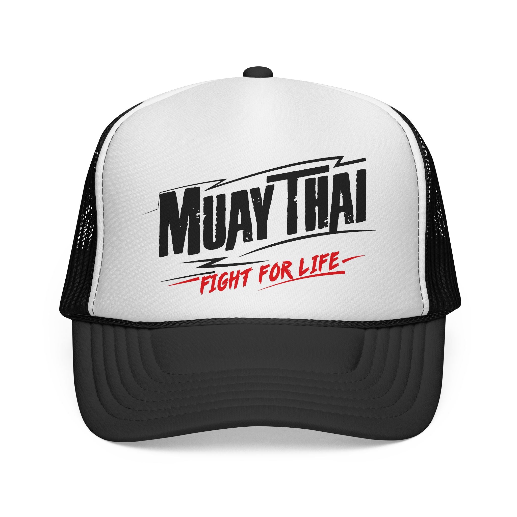Czapka z daszkiem Muay Thai Trucker – siateczkowa czapka baseballowa „Fight For Life”