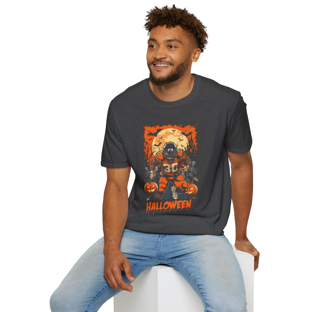 Halloween Football Unisex Softstyle T-Shirt H13
